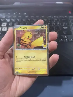 Pokemon Pikachu 051 /162 Stamped 2026 Pokemon Day 30 Promo TCG DOUBLE SWIRL - Image 5