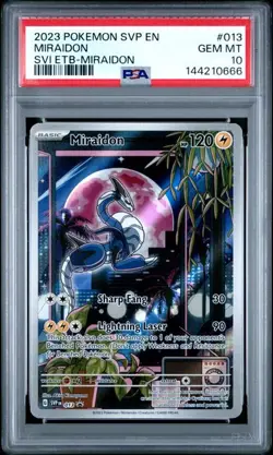 Miraidon Pokemon ETB Black Star Promo #013 PSA 10 - Image 1