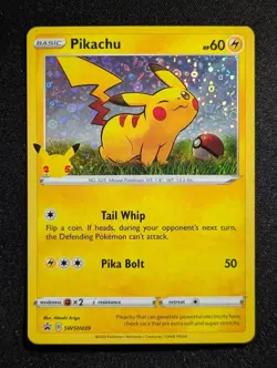 2021 Pokemon PIKACHU #SWSH039 Sword & Shield General Mills Sequin Holo ENG (B) - Image 1