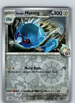 Steven's Metang 144/182 2025 SV Destined Rivals Reverse Holo Uncommon - Image 1