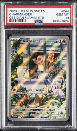 2023 POKEMON SVP EN-SV BLACK STAR PROMO #044 CHARMANDER PSA 10 - Image 1