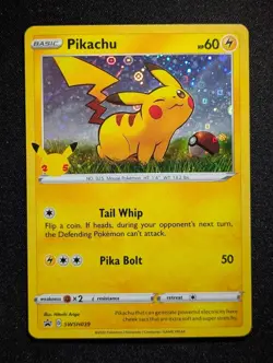 2021 Pokemon PIKACHU #SWSH039 Sword & Shield General Mills Sequin Holo ENG (A) - Image 1