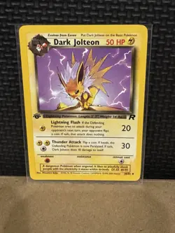 2000 Pokemon Team Rocket - 1st Edition - Dark Jolteon 38/82 - Ungraded - Image 1