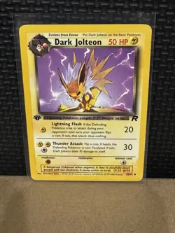 2000 Pokemon Team Rocket - 1st Edition - Dark Jolteon 38/82 - Ungraded - Image 3