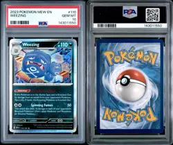 2023 POKEMON MEW EN-151 HOLO #110 WEEZING PSA 10 - Image 3