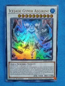 YuGiOh Cards - Icejade Gymir Aegirine - PHHY-EN038 **Near Mint** - Image 1