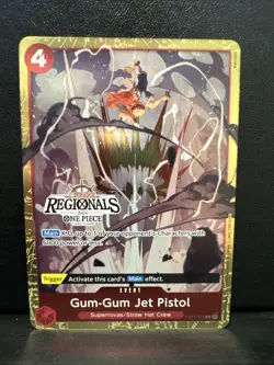 Gum-Gum Jet Pistol ST01-015 C 2024 One Piece Offline Regionals Promo NM - Image 1