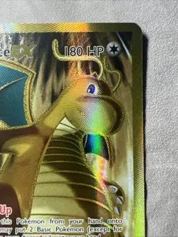 2016 Dragonite EX 106/108 Full Art Golden Holo XY Evolutions Card NM - Image 5