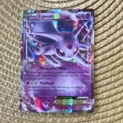 Pokemon Espeon EX 52/122 Breakpoint Ultra Rare Holo Pokemon Card - Image 1