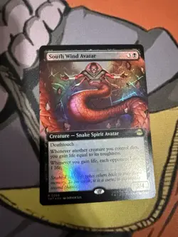 South Wind Avatar R 0269 EXTENDED ART FOIL TMNT Teenage Mutant Ninja Turtles MTG - Image 1