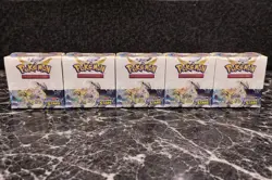 Pokemon-Brilliant Stars Booster Boxes -Factory Sealed-5 Boxes For Sale Together! - Image 1