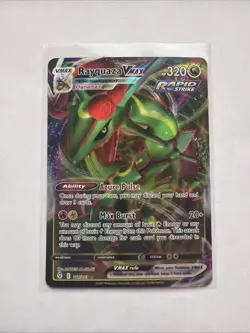 Pokemon Sword & Shield Crown Zenith Rayquaza VMAX 102/159 Ultra Rare - Image 1