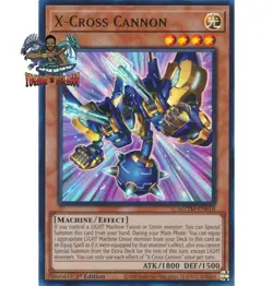 Yugioh! 1x X-Cross Cannon MZTM-EN018 Ultra Rare 1st Ed NM - Image 1