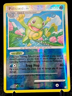 Politoed 12/146 Reverse Holo Rare Cute Pink Trees Legends Awakened Pokemon Card! - Image 1