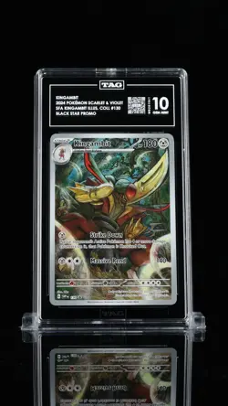 TAG 10 Kingambit 2024 Pokemon Scarlet & Violet #130 Black Star Promo - Image 1