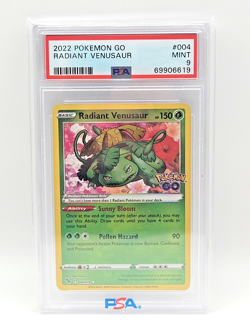 Radiant Venusaur 004/078 Radiant Rare - PSA 9 Mint - Pokemon Go - Image 1