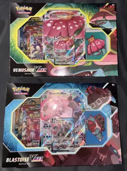 New Sealed Pokemon TCG Venusaur & Blastoise VMAX Battle Box set of 2 820650808456 - Image 1