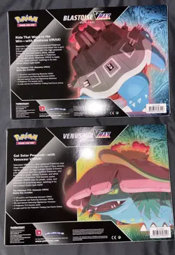 New Sealed Pokemon TCG Venusaur & Blastoise VMAX Battle Box set of 2 820650808456 - Image 2