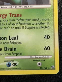 Sceptile 10/100 Stormfront 2008 Pokemon TCG Non-Holo Rare - Image 4