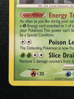 Sceptile 10/100 Stormfront 2008 Pokemon TCG Non-Holo Rare - Image 5