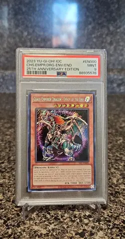 PSA 9 MINT Chaos Emperor Dragon-Envoy of the End IOC-EN000 25th Anniversary 2023 - Image 1