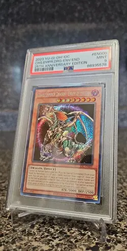 PSA 9 MINT Chaos Emperor Dragon-Envoy of the End IOC-EN000 25th Anniversary 2023 - Image 2