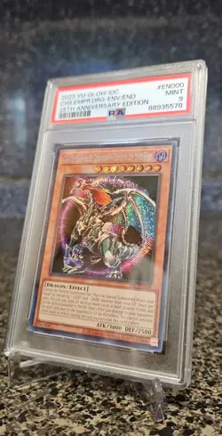 PSA 9 MINT Chaos Emperor Dragon-Envoy of the End IOC-EN000 25th Anniversary 2023 - Image 3