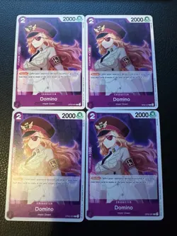 Domino | OP02-081 C | Purple | Paramount War | One Piece TCG x4 Playset - Image 1