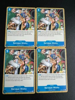 x4 One Piece TCG - Baroque Works - OP01-090 - NM - Playset - Image 1