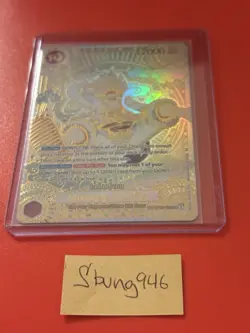 One Piece CCG Monkey.D.Luffy 3rd Anniversary Gold OP05-119 - Image 1