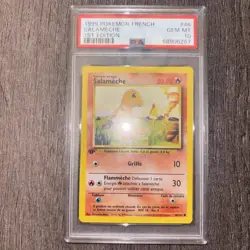 Pokemon card Charmander (Salameche) base set French PSA 10 - Image 1