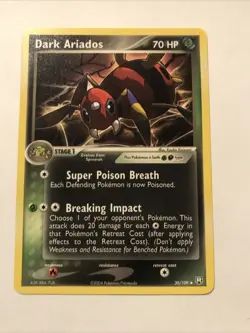 Dark Ariados 30/109 Team Rocket Returns Non Holo Pokemon TCG Card 2004 - Image 1