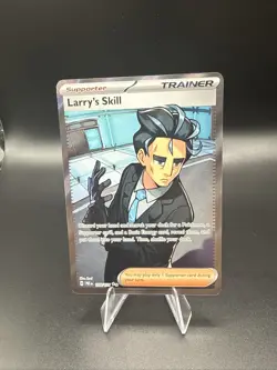 Pokemon TCG Prismatic Evolutions Trainer Larry's Skill Full Art Card 139/131 - Image 1
