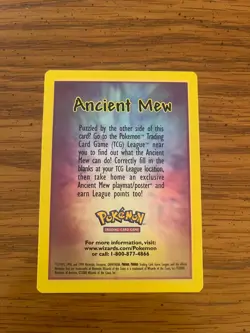 Pokemon card Ancient Mew promo mint - Image 4