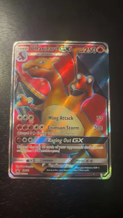 Pokemon Charizard GX SM Promo Full Art Holo SM60 250 HP TCG Card English - Image 1
