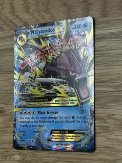 Pokemon M Gyarados EX Ultra Rare Full Art Holo Card 27/122 Breakpoint Set - Image 3