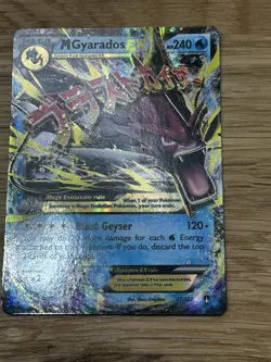 Pokemon M Gyarados EX Ultra Rare Full Art Holo Card 27/122 Breakpoint Set - Image 4