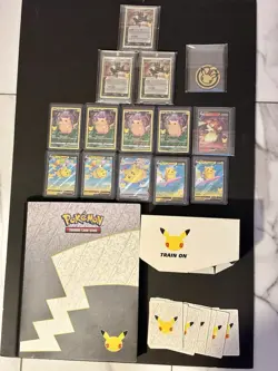 pokemon celebrations Binder Filled w/ 336 Cards And Trainer Box W/ Accessories - Image 1