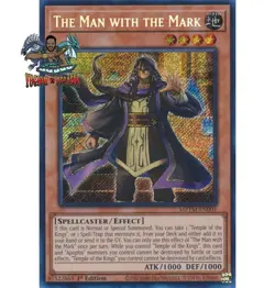 Yugioh! 1x The Man with the Mark MZTM-EN001 Secret Rare 1st Ed NM - Image 1