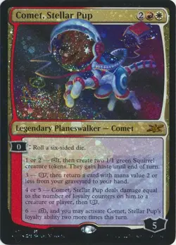 MTG Unfinity - Comet, Stellar Pup (Galaxy Foil) - Image 1