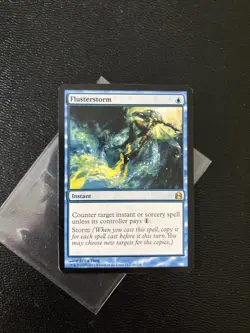 MTG, Flusterstorm- Commander 2011- Lightly Played Card Erica Yang - Image 1
