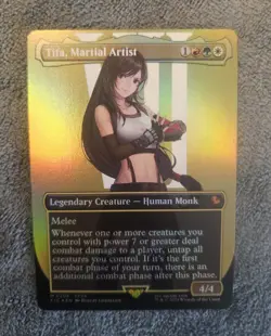 Tifa, Martial Artist - (Borderless) (Foil) Commander: MTG Final Fantasy VII 206 - Image 1