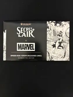 MTG Secret Lair X Marvel Spider-Man: Venom Unleashed (Inks) Rainbow Foil Sealed - Image 1