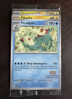 Pokemon TCG - 2024 Illustration Contest 3 Promos Sealed SVP213 SVP214 SVP215 - Image 1