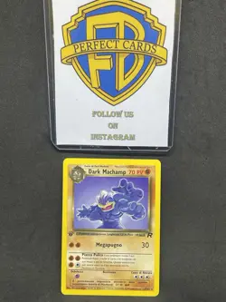 POKEMON ROCKET 1 EDIZIONE DARK MACHAMP NONHOLO 27/82 LP- ITA - Image 1