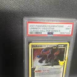 2021 POKEMON CELEBRATIONS CLASSIC COLLECTION #17 UMBREON-GOLD STAR PSA 9 - Image 2