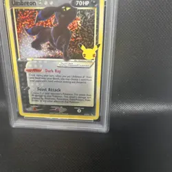2021 POKEMON CELEBRATIONS CLASSIC COLLECTION #17 UMBREON-GOLD STAR PSA 9 - Image 4