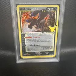 2021 POKEMON CELEBRATIONS CLASSIC COLLECTION #17 UMBREON-GOLD STAR PSA 9 - Image 5
