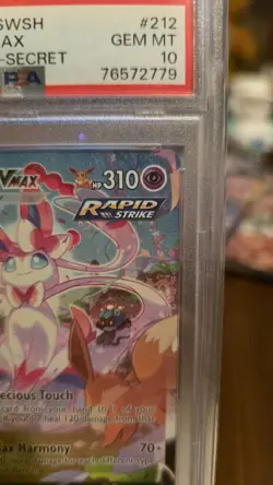 PSA 10 Sylveon VMAX (Alternate Art Secret) 212/203 Evolving Skies Pokemon TCG - Image 4
