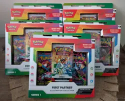 Pokemon - First Partner Illustration Collection - Series 1 - Lot Of 5 - IN HAND - Image 1